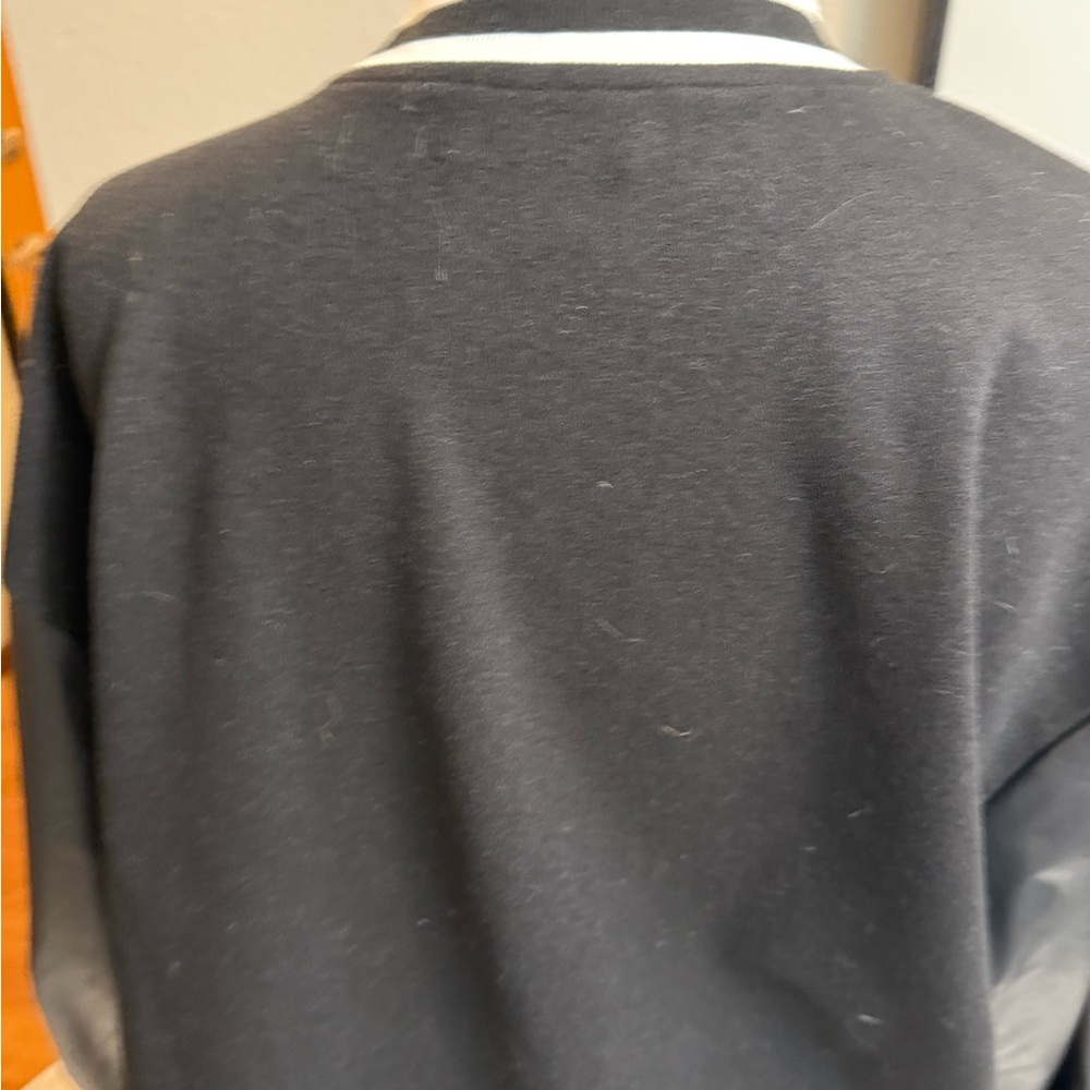 Torrid Baseball Jacket Button Varsity Black/White… - image 6